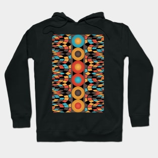 Colorful geometric composition Hoodie
